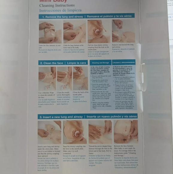 AHA American Heart Association Infant CPR Anytime Training Kit With Baby Manikin - Picture 3 of 5